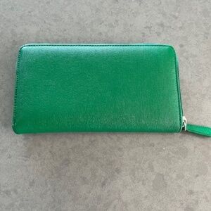 Vera Pelle Wallet Green Clutch/ Wallet